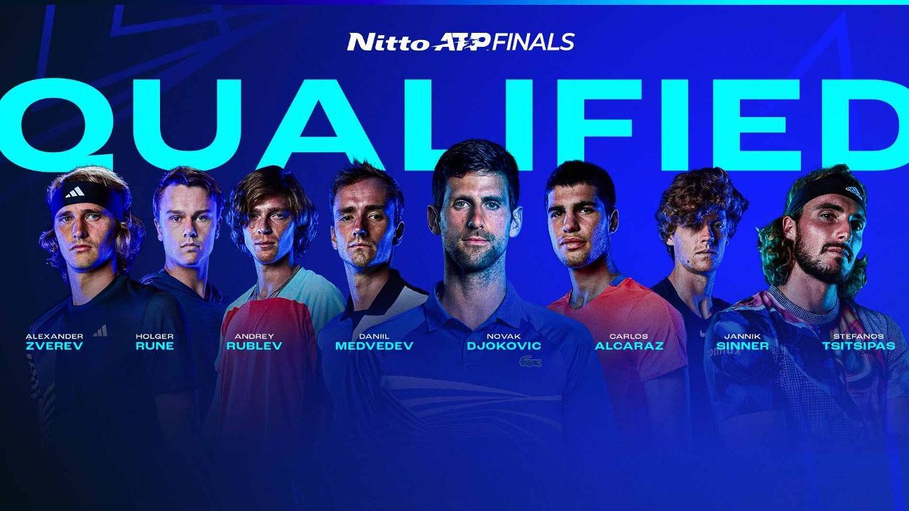 ATP Finals 2023 Complete List of Confirmed Players for Turin