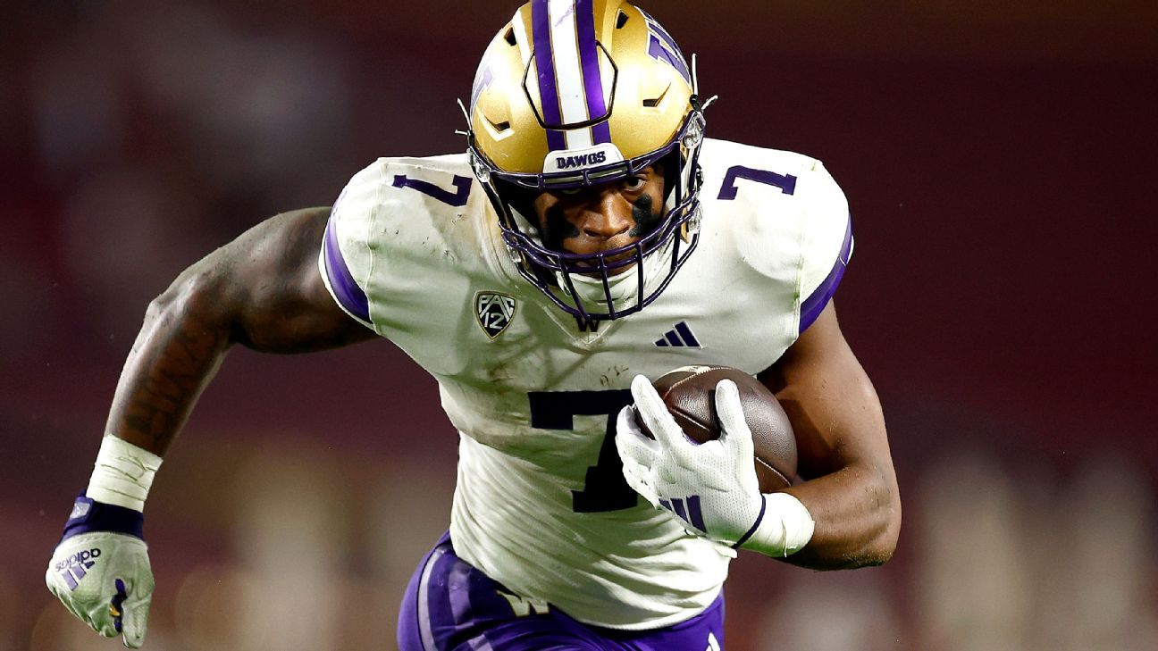 Washington RB Johnson (leg) expected to play