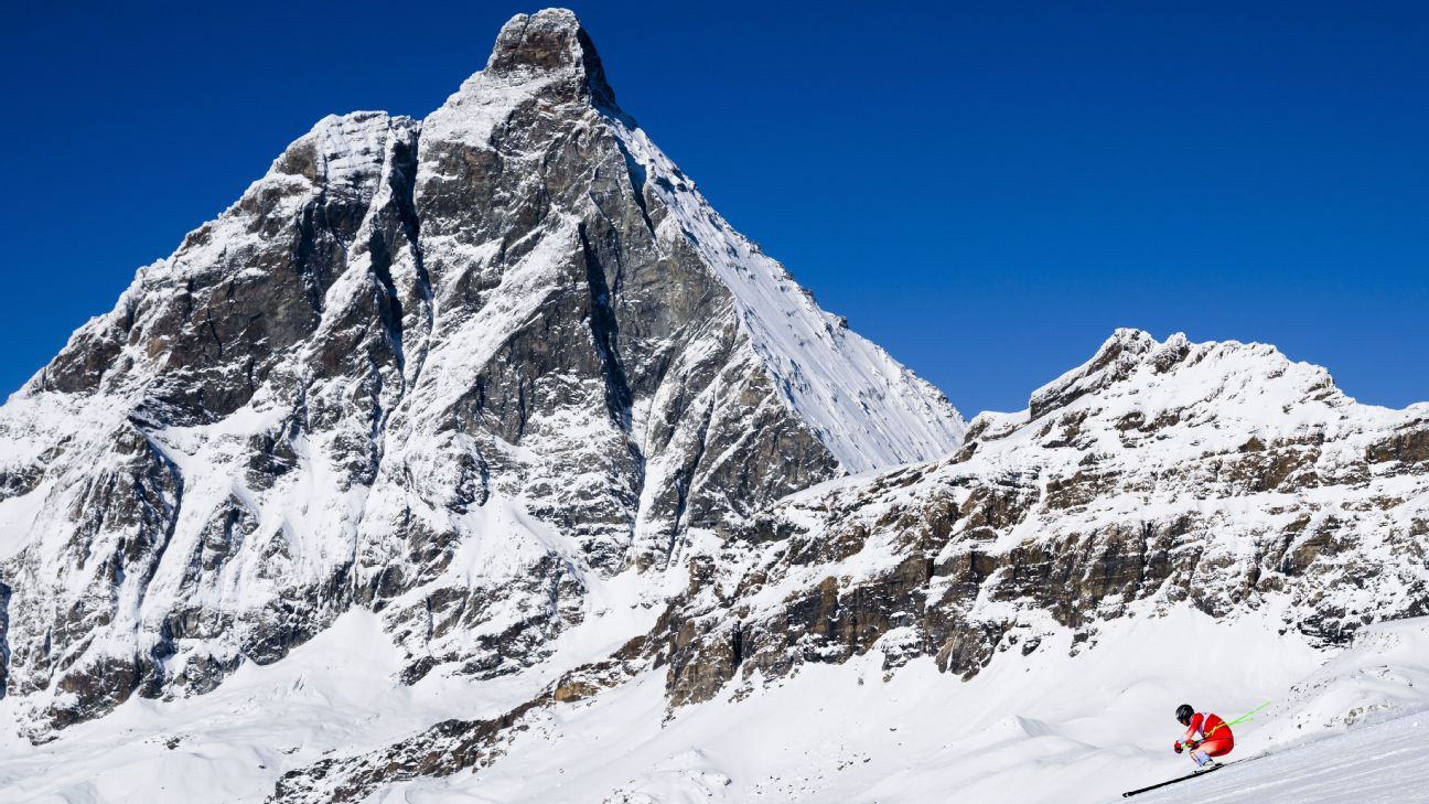 Das Weltcup-Abfahrtsrennen am Matterhorn wurde wegen starkem Schneefall und Wind abgesagt