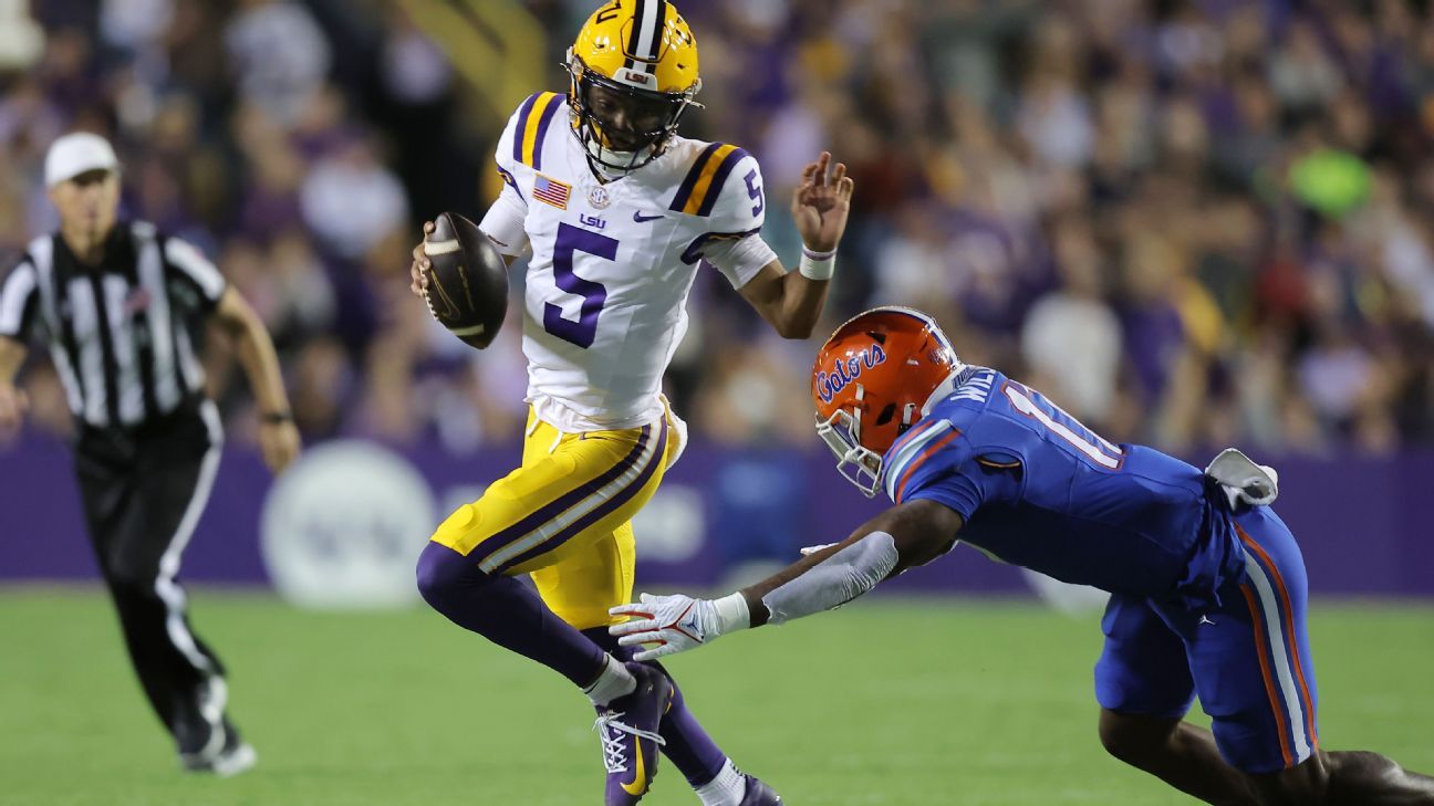 Jayden Daniels schreibt Geschichte mit 606 Yards und 5 Touchdowns beim LSU-Sieg