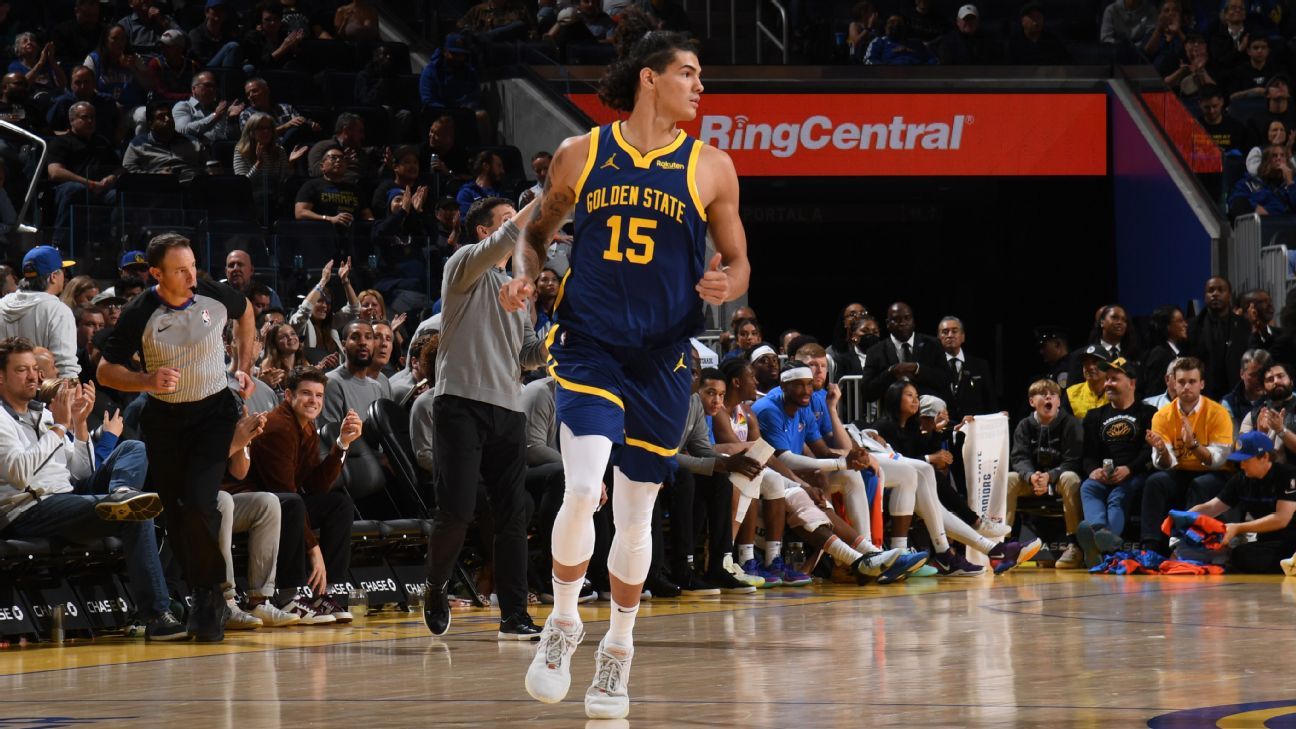 Gui Santos faz primeiros pontos na NBA, mas Warriors perdem para o
