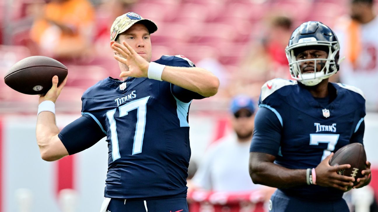 Ryan Tannehill returns to Titans as backup QB to Will Levis ESPN