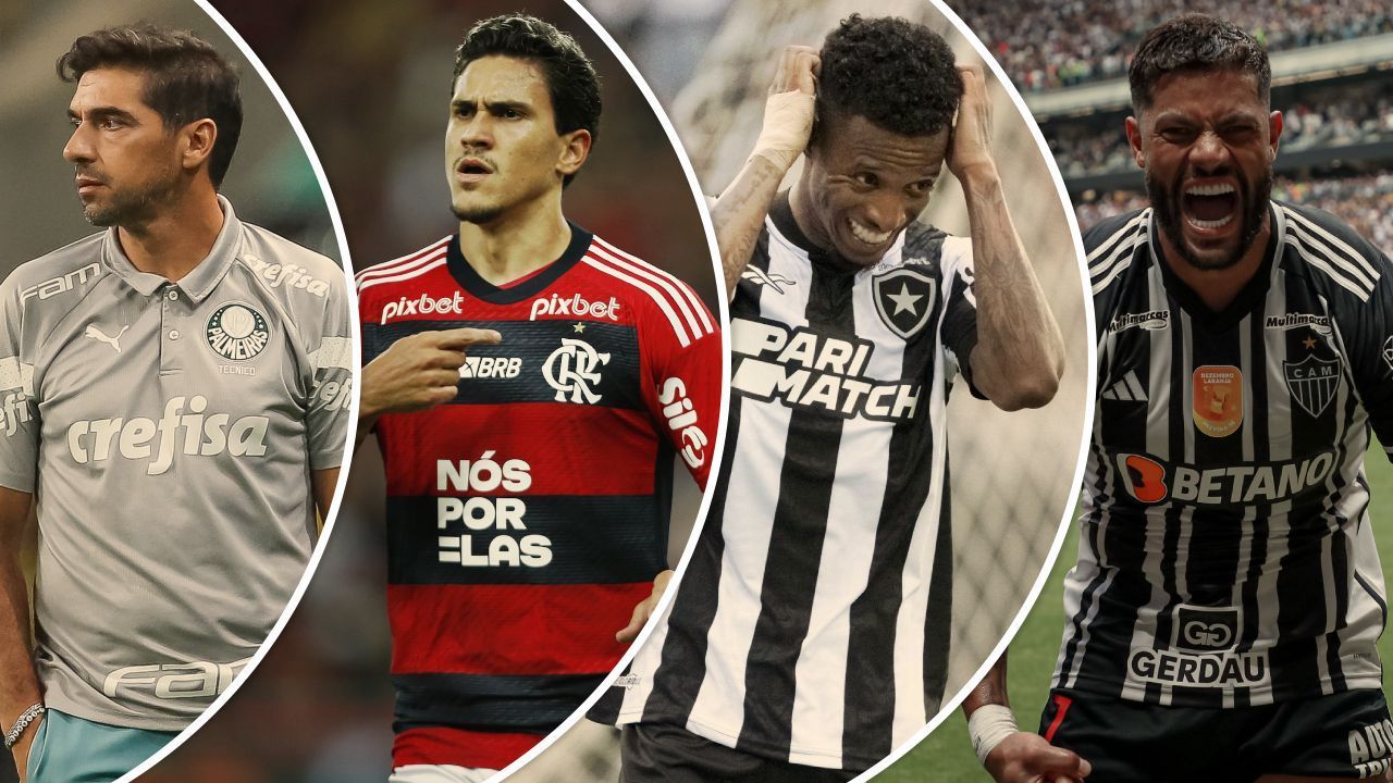 Palmeiras aumenta chances de título, Flamengo ultrapassa Botafogo, Atlético-MG sobe e mais: veja projeção no Brasileirão
