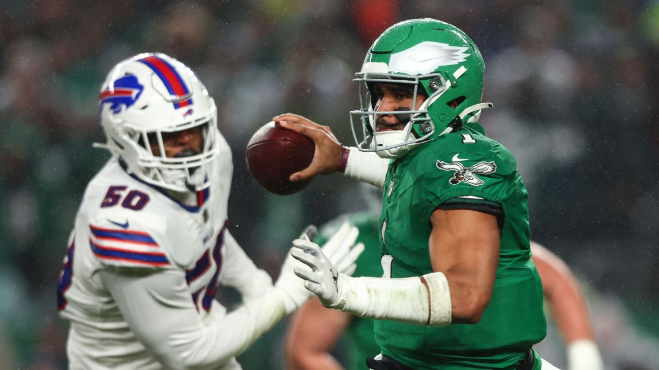 Eagles' Jalen Hurts has 4 TDs vs. Bills - ESPN
