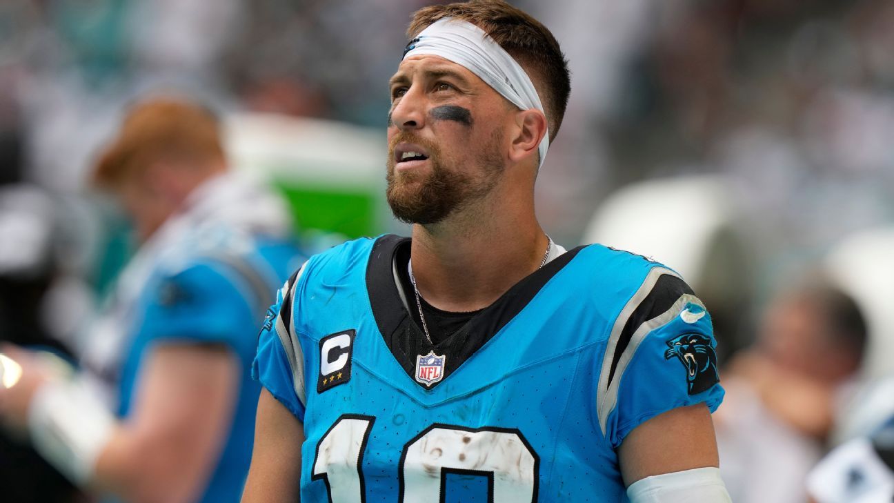 Panthers place Adam Thielen on IR with severe hamstring injury - ESPN