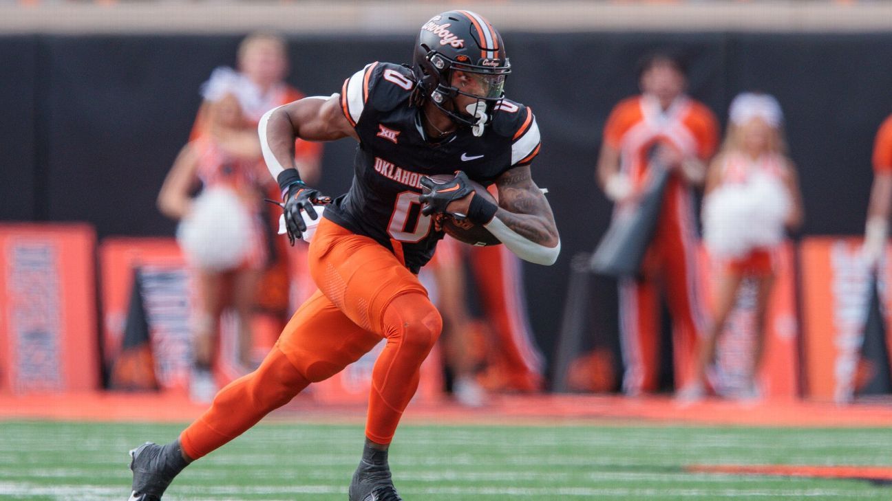 Oklahoma State RB Ollie Gordon II arrested on suspicion of DUI - ESPN ...