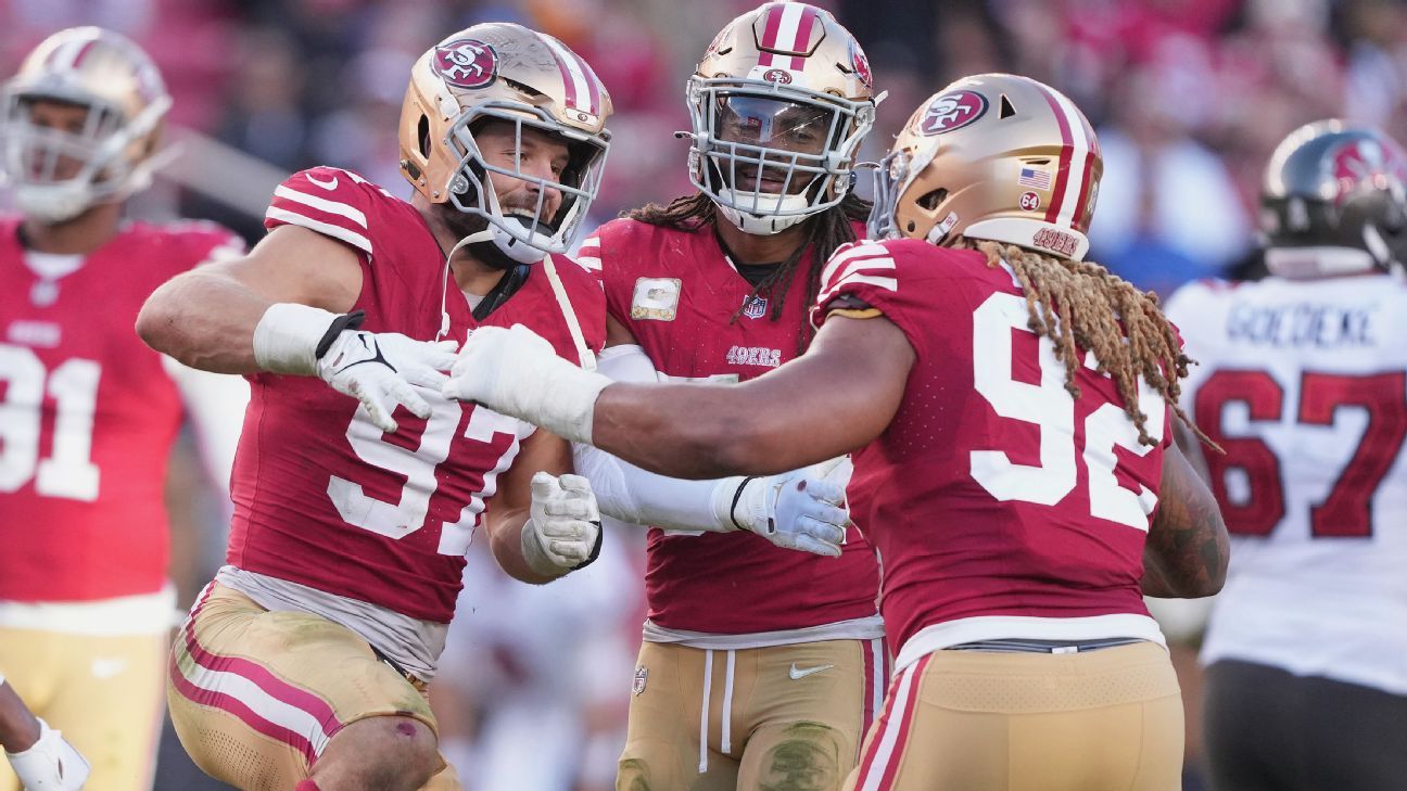 49ers' pass rush excels during threegame win streak ESPN