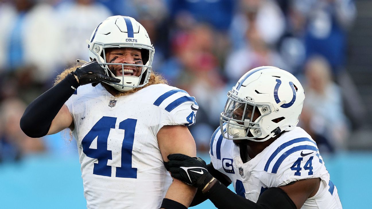 Colts score off blocked punt, yield picktwo vs. Titans ESPN