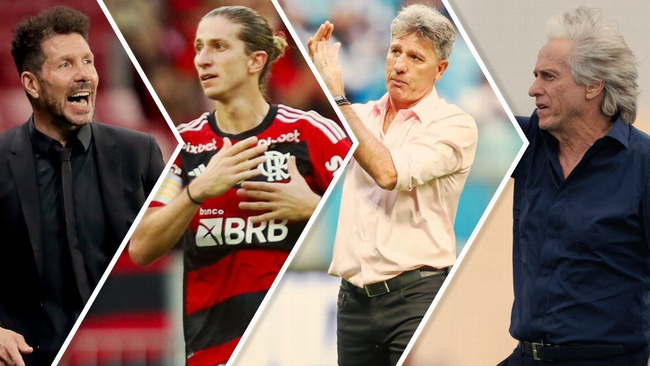 Filipe Luis exalta Simeone, chama Jesus de treinador perfeito e faz previsão sobre Renato Gaúcho: Vai voltar ao Flamengo e conquistar