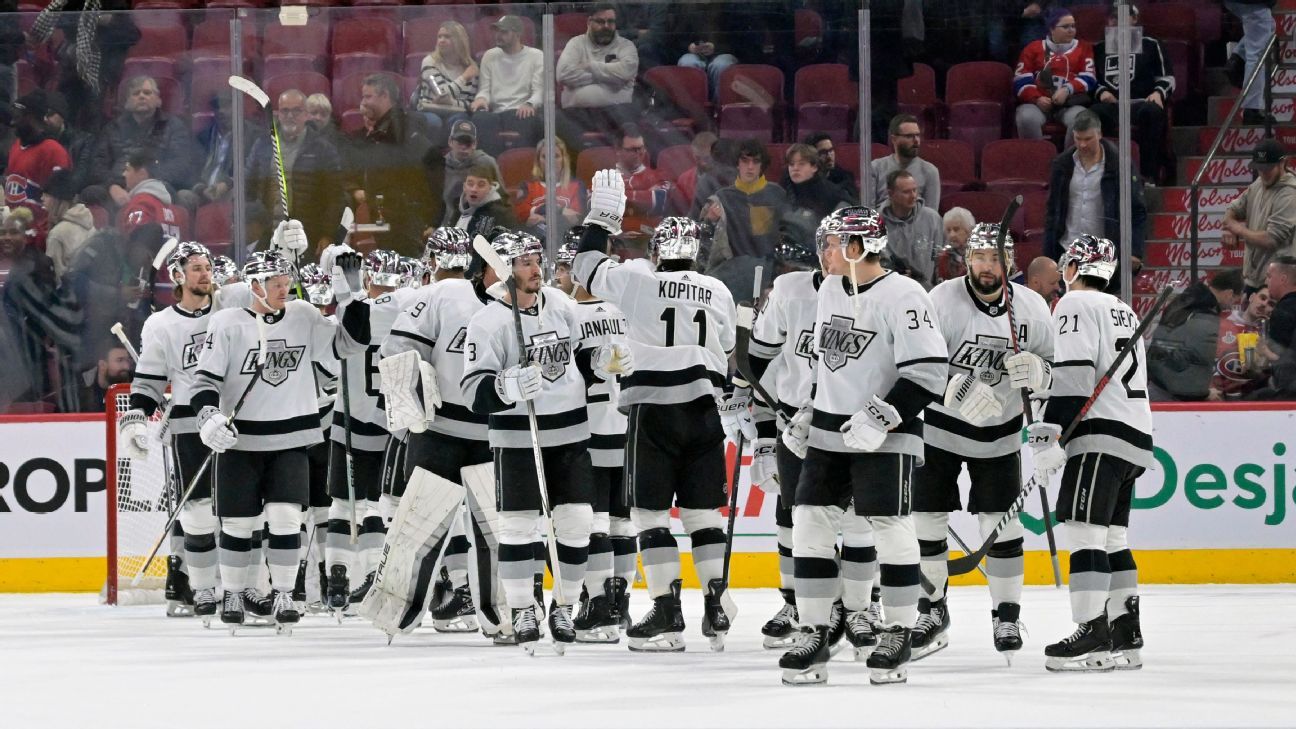 Kings blank Canadiens 4-0, set the NHL record with their 11th