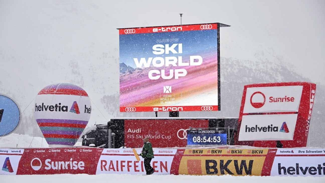 Mikaela Shiffrin's World Cup super-G race canceled due to snow - ESPN