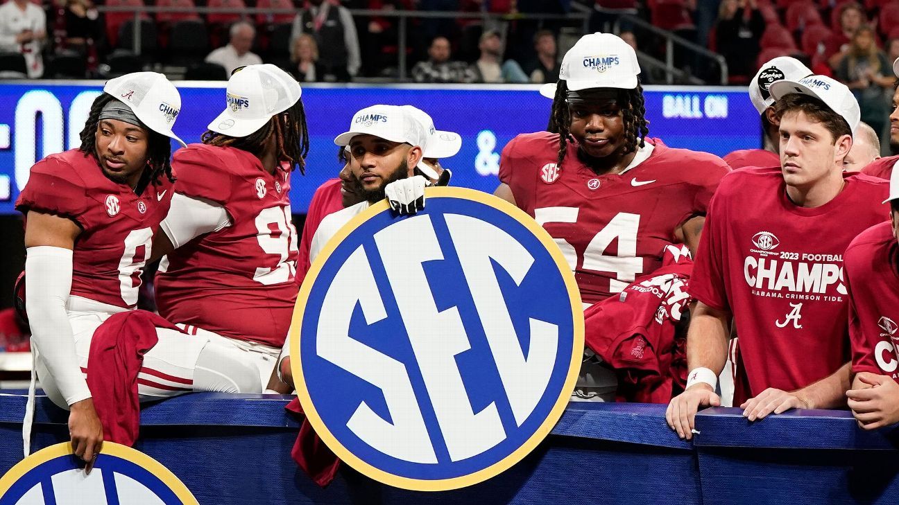 The SEC schedule release for 2024 college football season ESPN