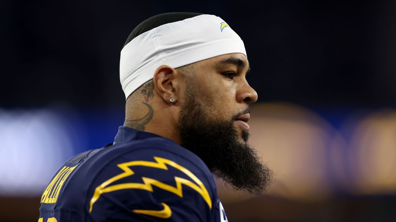 Chargers WR Keenan Allen ruled out vs. Raiders