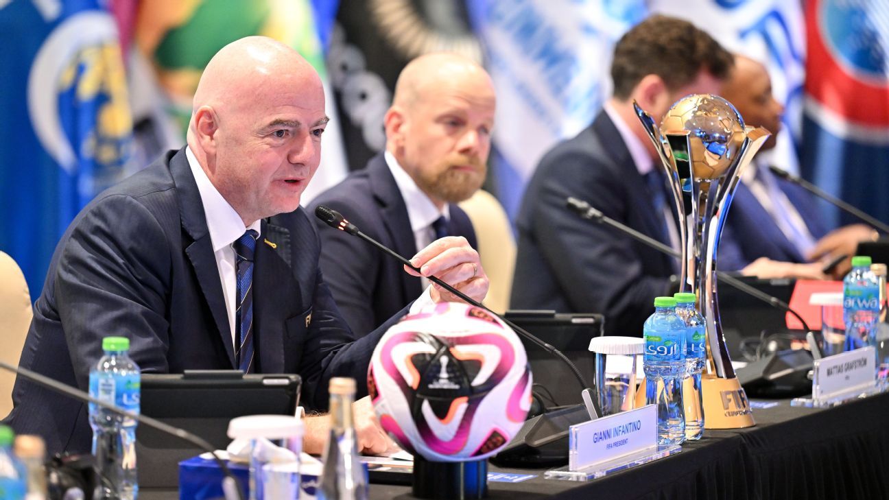 Infantino gives FIFA wish list of new and revamped events