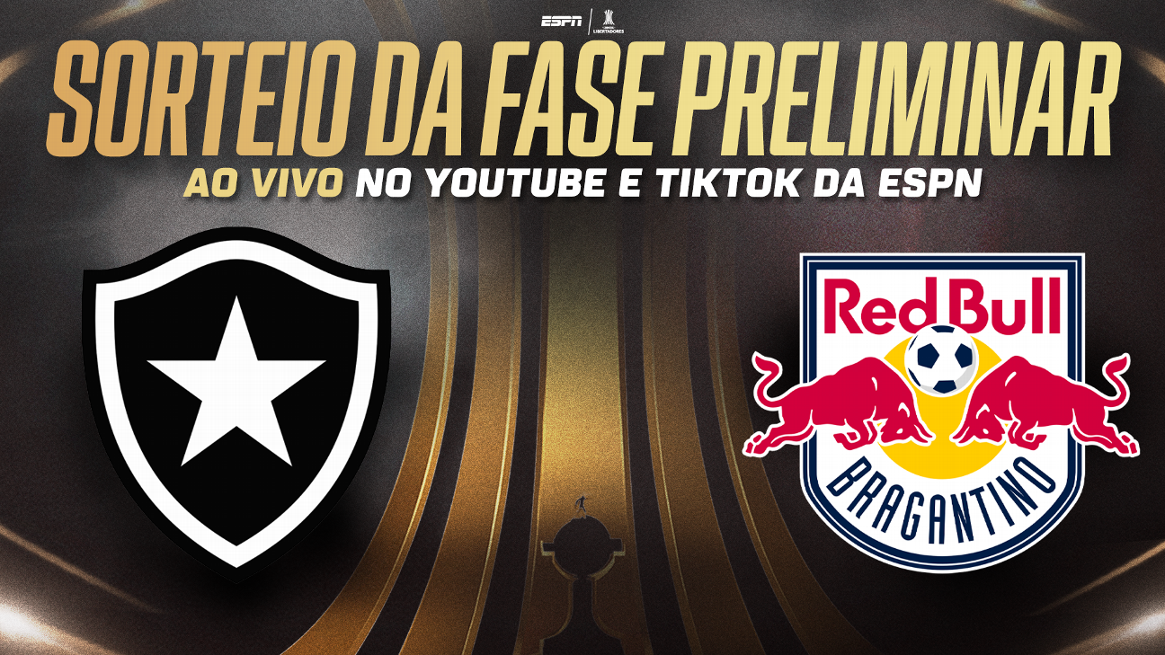 Sorteio da Libertadores AO VIVO: assista agora definição de confrontos e rivais de Botafogo e Red Bull Bragantino