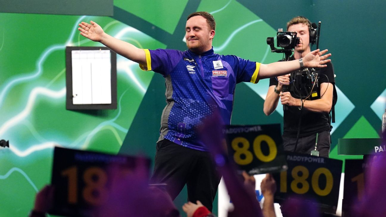 Teenager Luke Littler beats Raymond Van Barneveld to reach World Darts