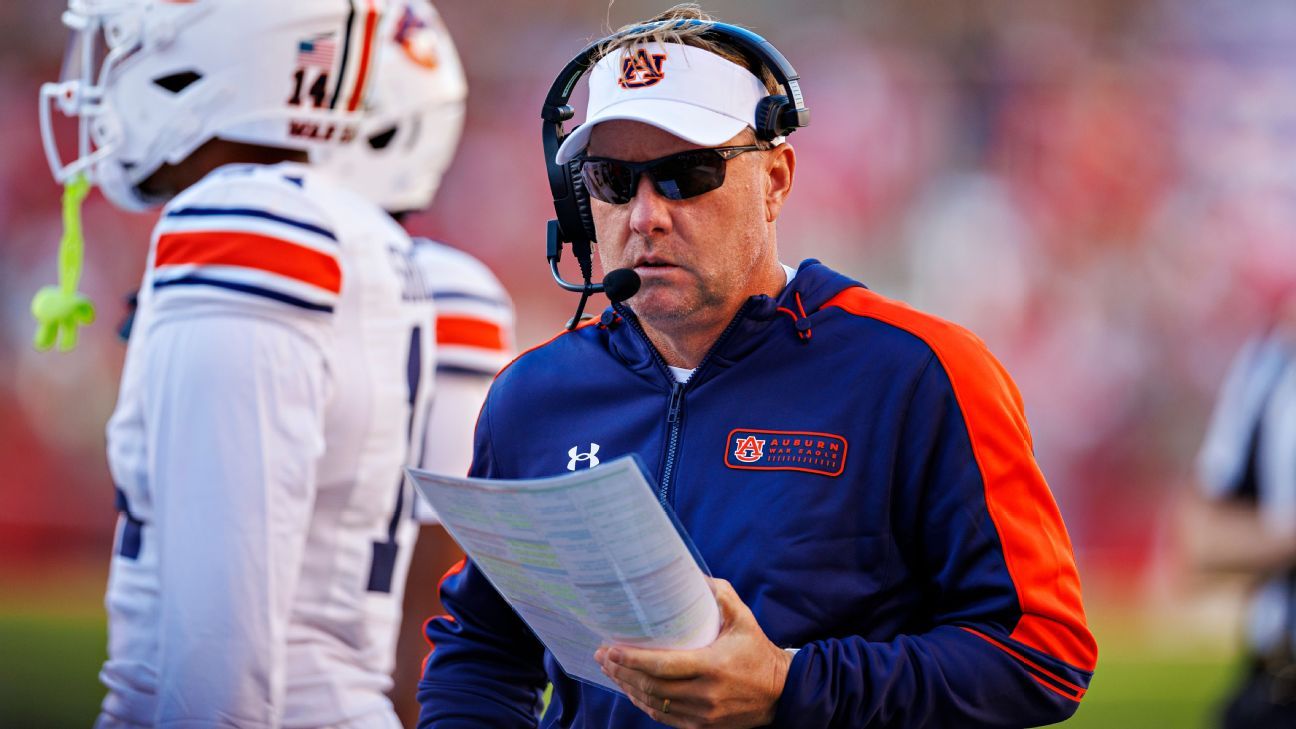 Sources: Auburn coach Hugh Freeze to take over playcalling - ESPN