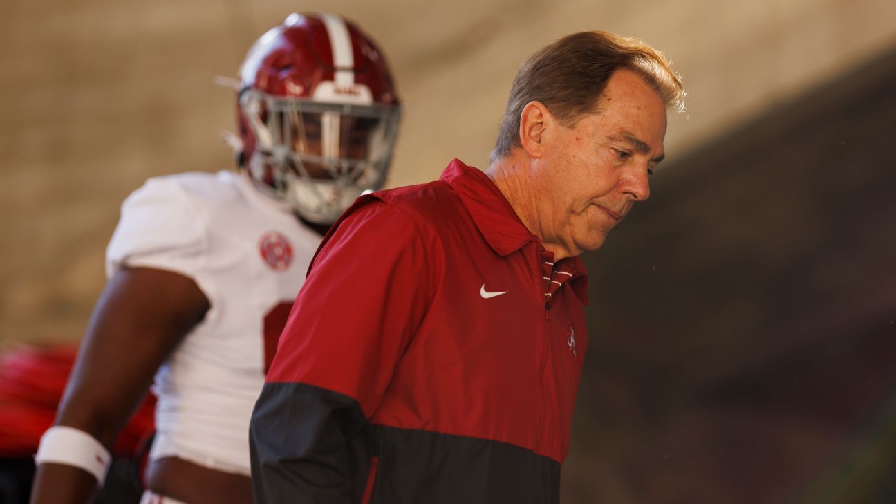 Nick Saban Head Coach De Alabama Se Retira Espn