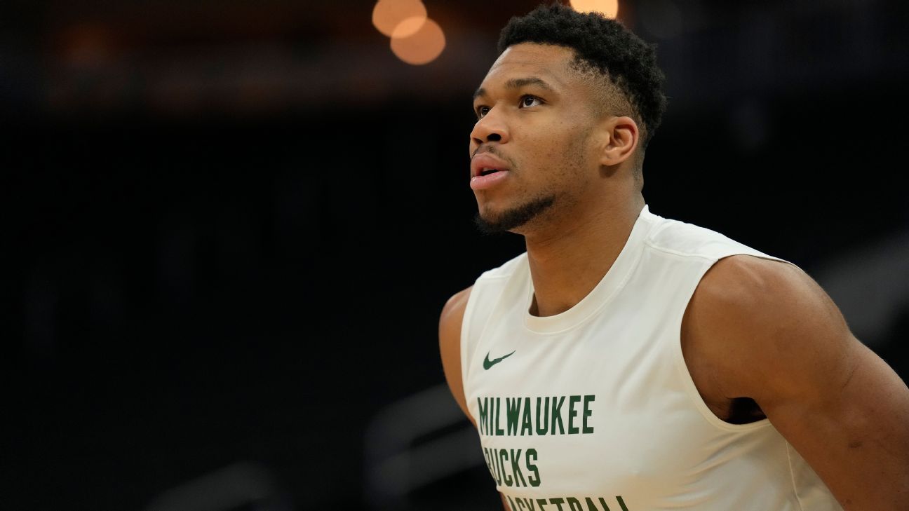 Giannis Antetokounmpo, do Bucks, perde guião para o Celtics devido a uma lesão no tendão da coxa