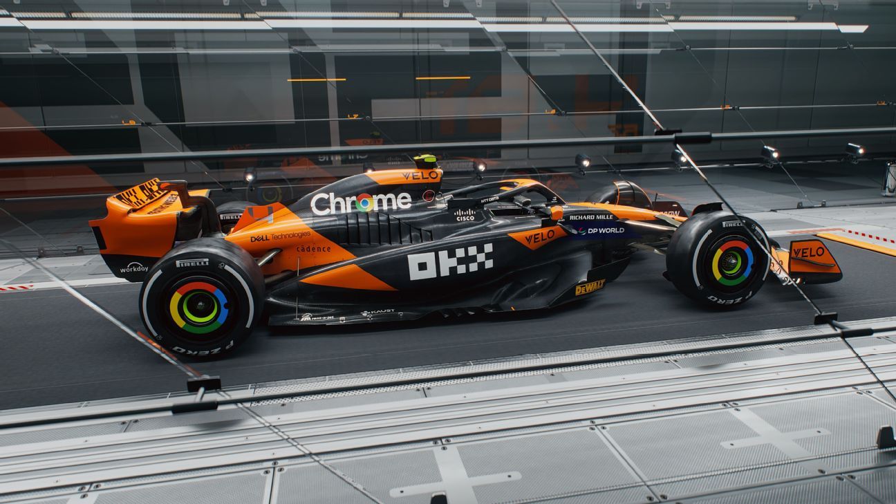 McLaren reveals car livery for 2025 F1 season ESPN