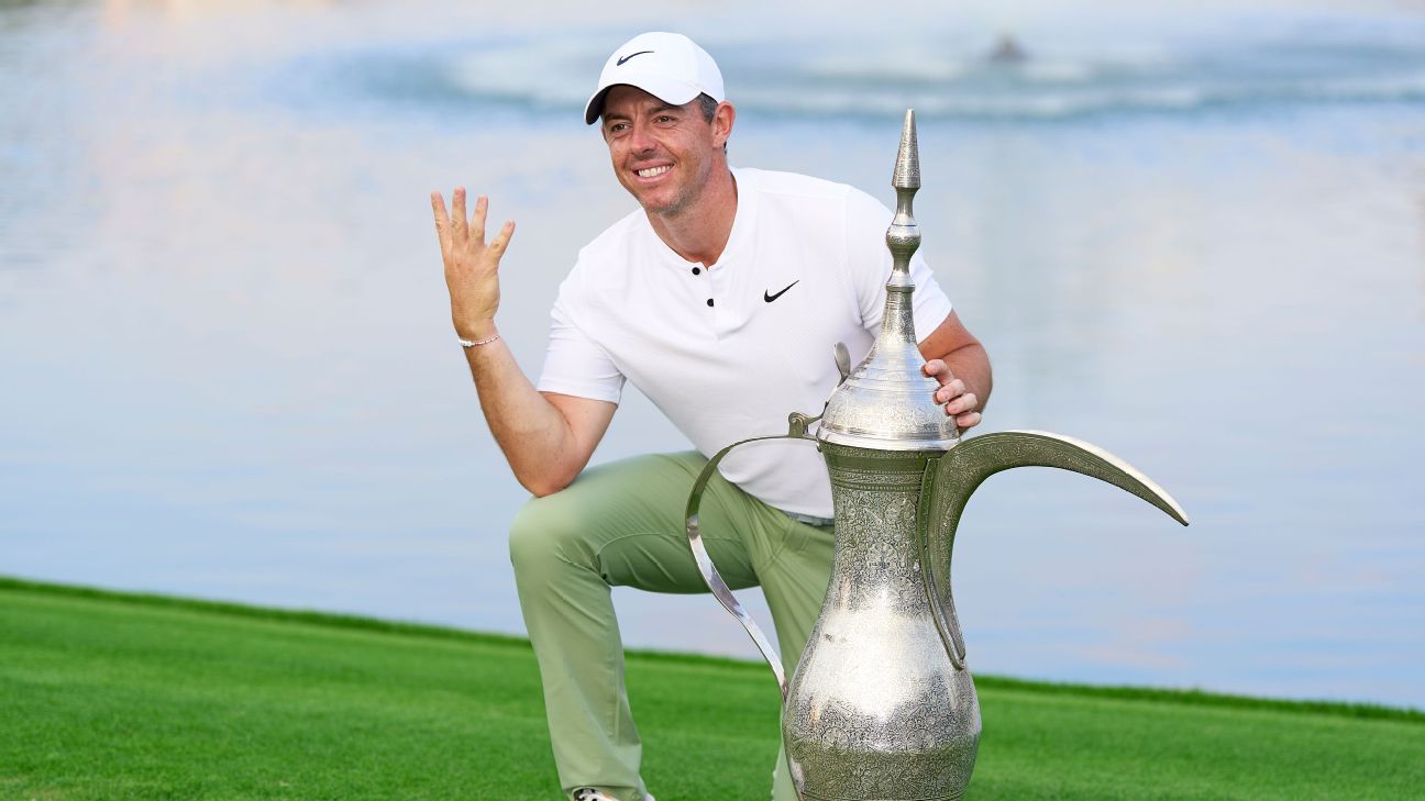 Rory McIlroy wins Dubai Desert Classic for record 4th time ESPN