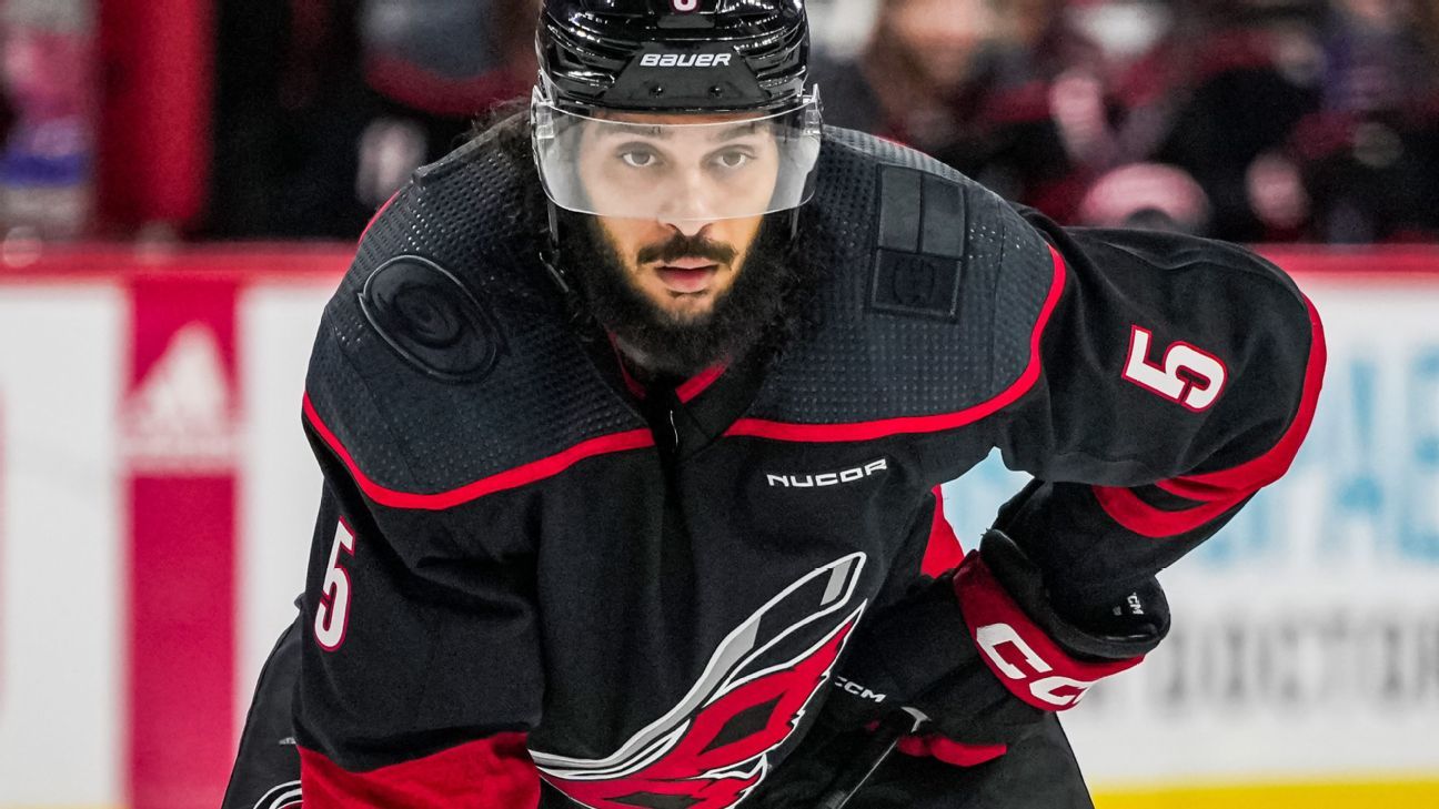 Canes D-man Chatfield hurt, Morrow could play