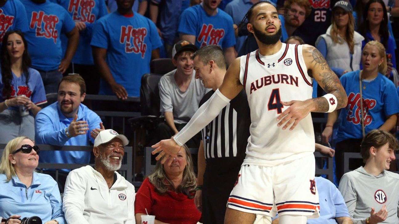 Auburn’s Johni Broome, actor Morgan Freeman snicker off run-in