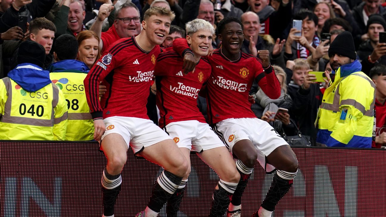 Højlund, Garnacho et Mainoo montrent le brillant avenir de Man United