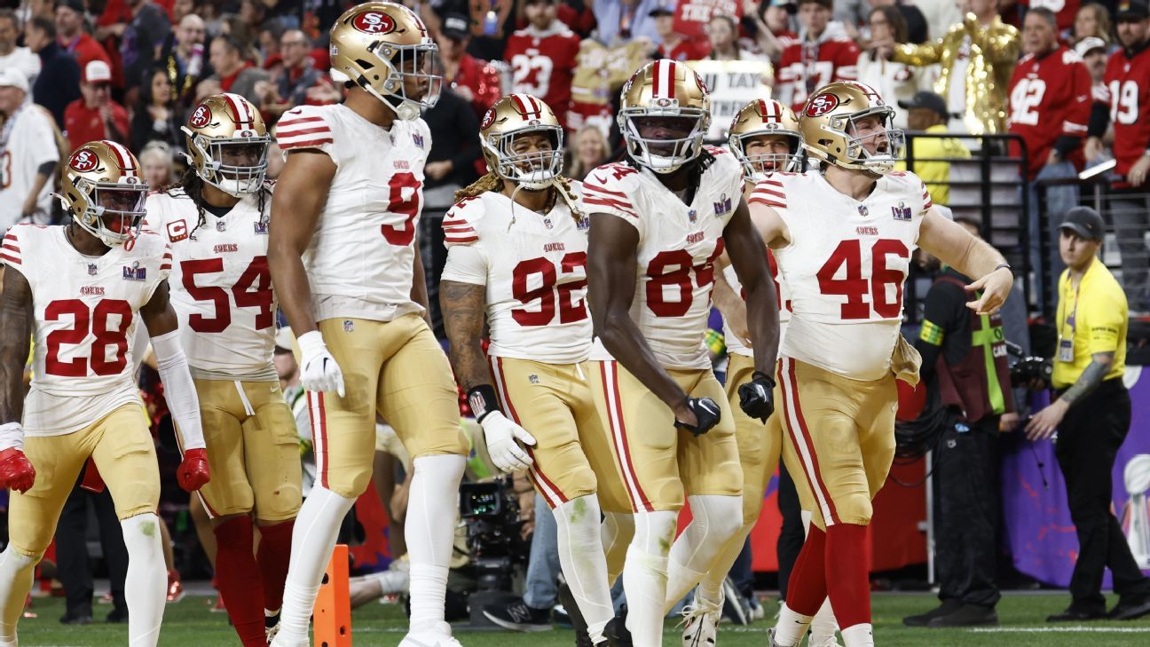 49ers são favoritos nas apostas para o Super Bowl em 2025 ESPN