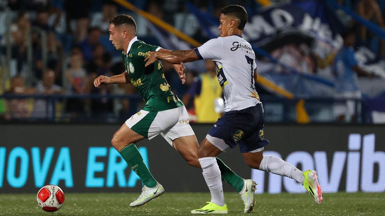 Palmeiras decepciona no último minuto, empata com Santo André e perde liderança paulista.