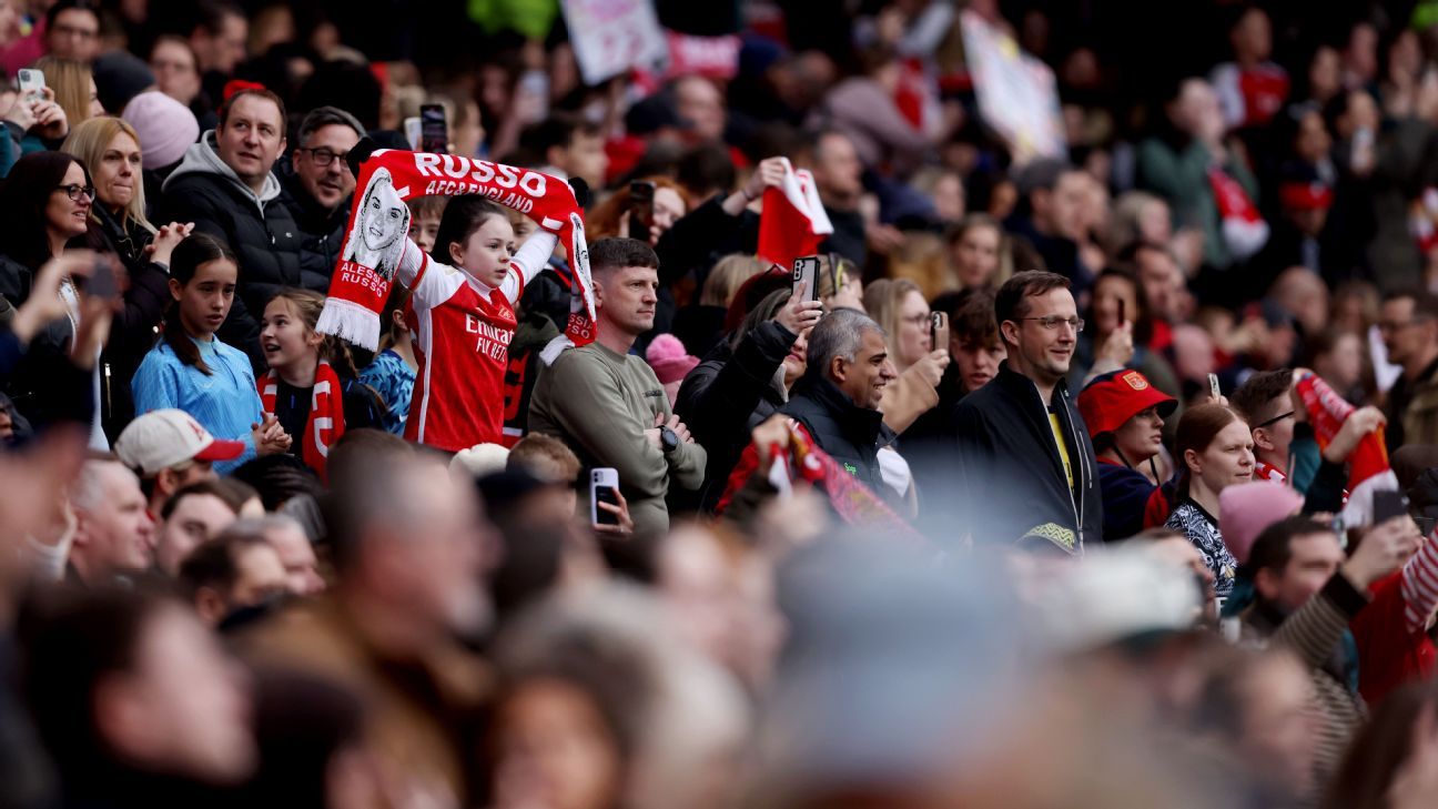 Arsenal contre Man United établit un nouveau record de fréquentation en WSL