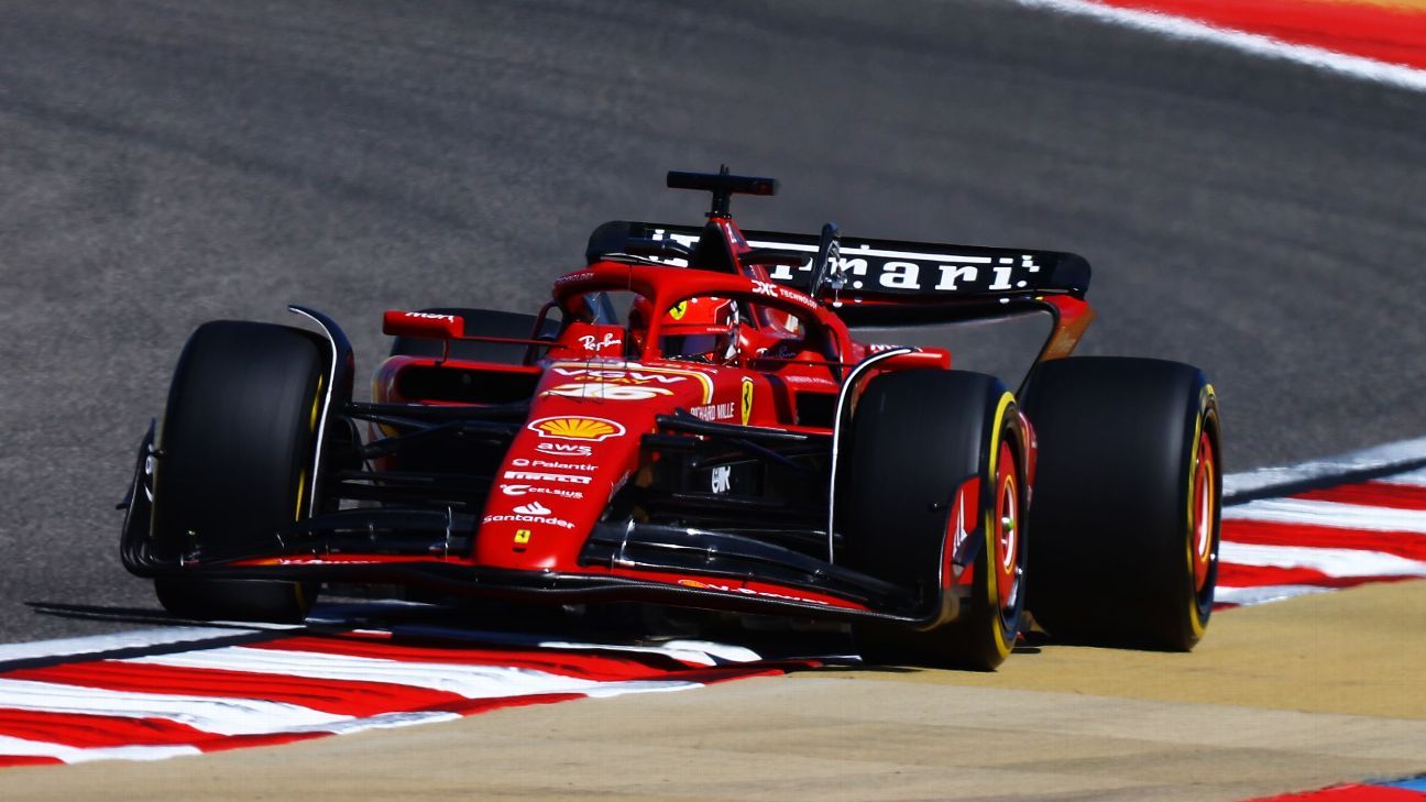 Les essais de F1 interrompus car le couvercle du drain endommage la Ferrari de Leclerc
