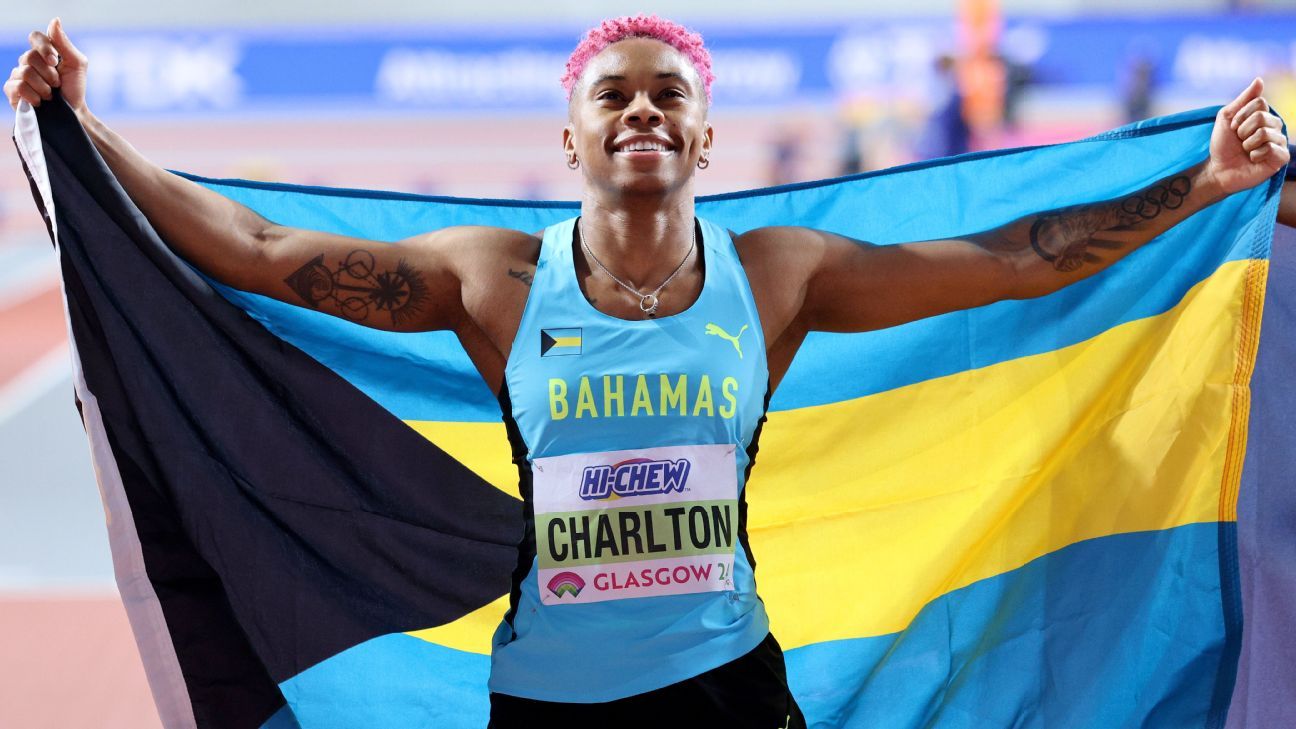 Bahamas' Charlton breaks own 60-meter hurdles world record - ESPN