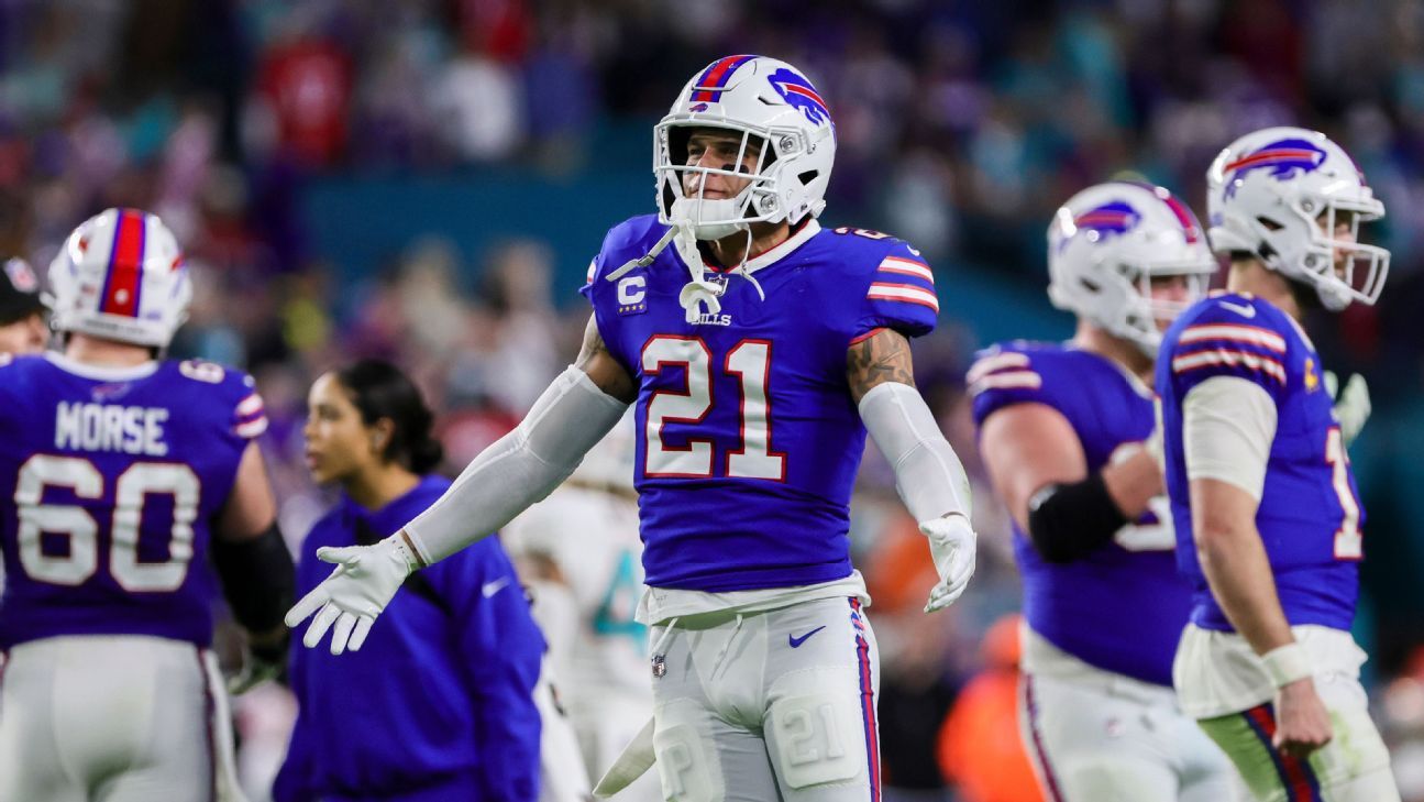Buffalo Bills Release Five Players to Save $36 Million in Cap Space, Including Safety Jordan Poyer and Cornerback Tre'Davious White