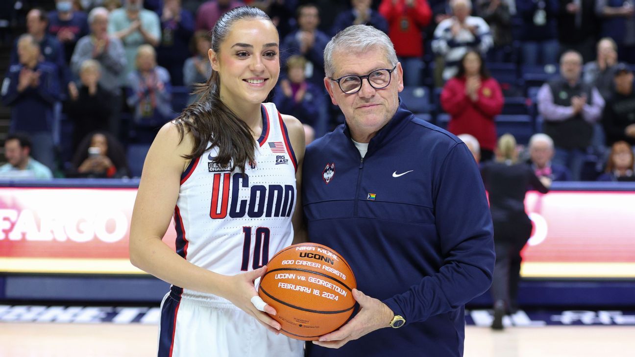 UConn's Nika Muhl announces she won't return next season - ESPN