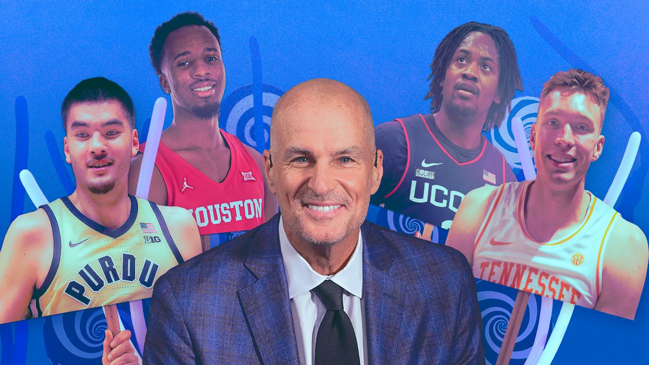 Jay Bilas picks every single game in the 2024 men's NCAA basketball