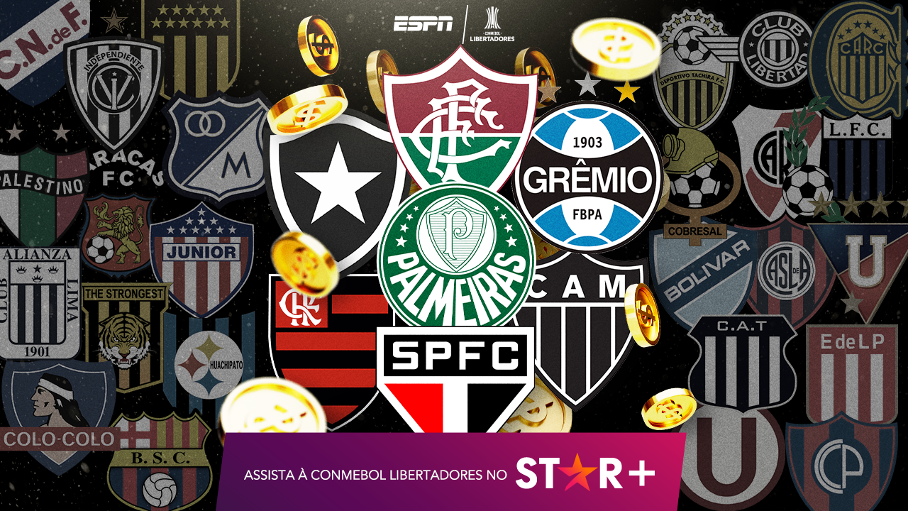 Brasil lidera lista de elencos mais valiosos da Libertadores 2024; confira ranking completo