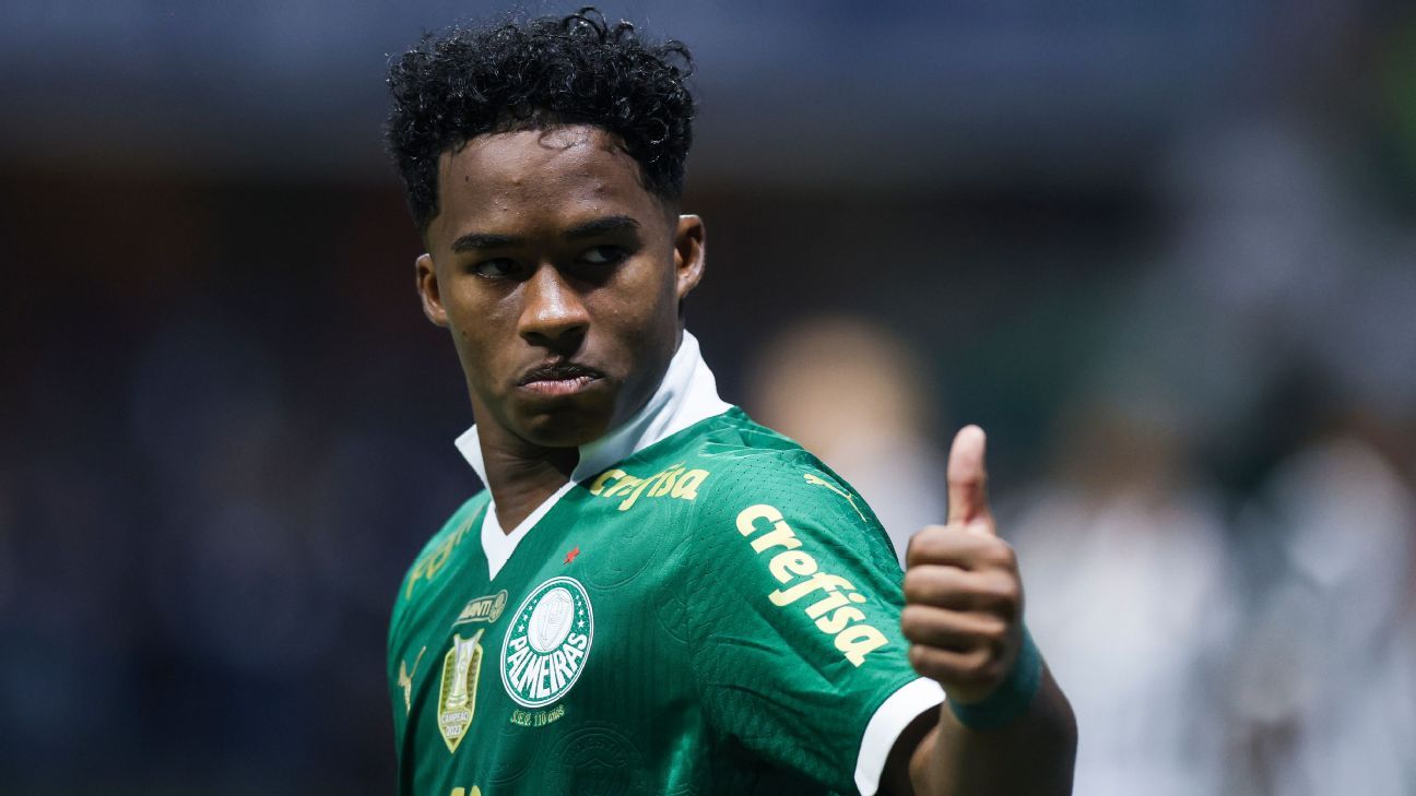 Endrick joga final no sacrifício e declara amor ao Palmeiras: 