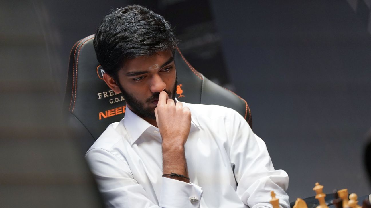 FIDE Candidates 2024 Gukesh beats Abasov, joins Nepomniachtchi in the lead after round 5 ESPN