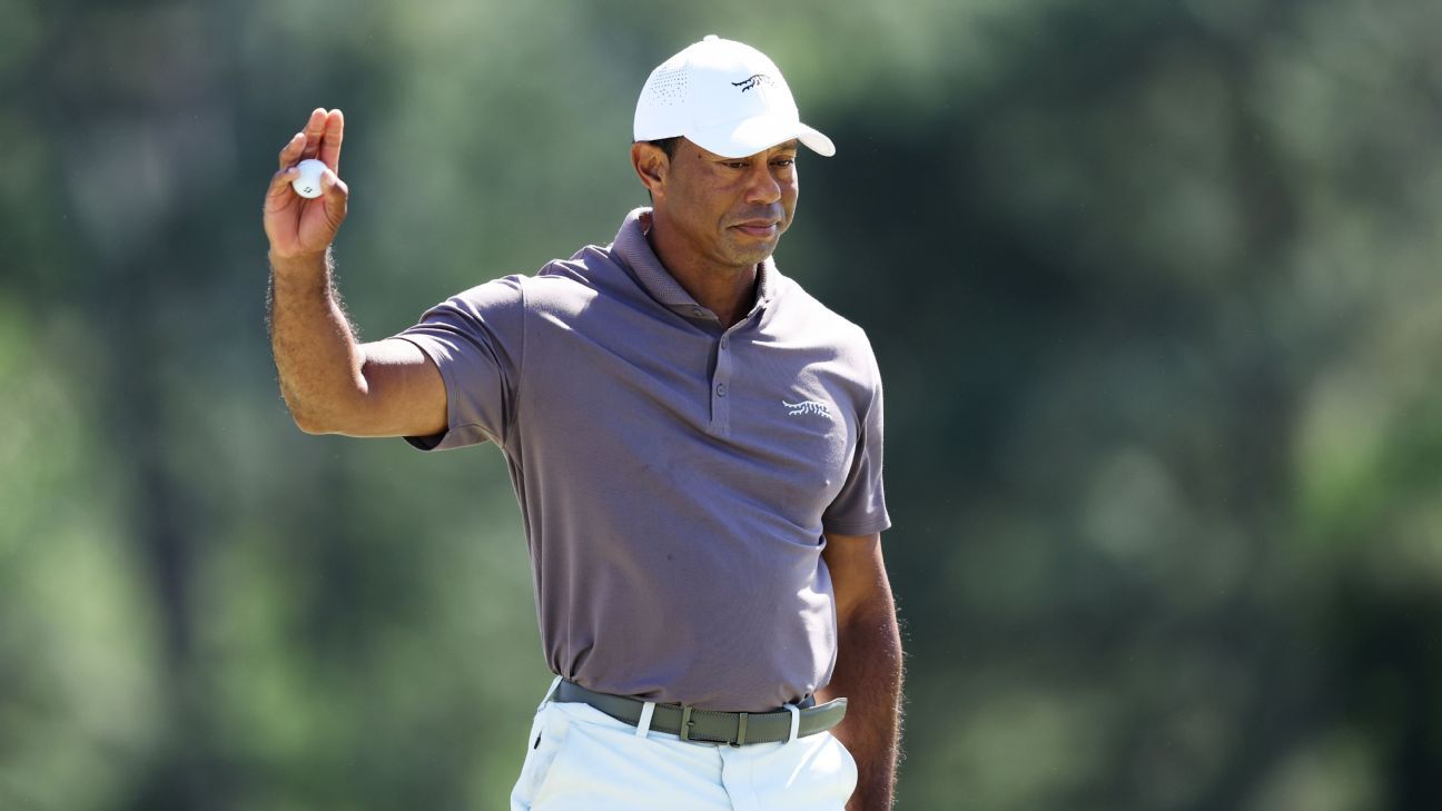Tiger Woods in line to make 24th straight cut at the Masters ESPN