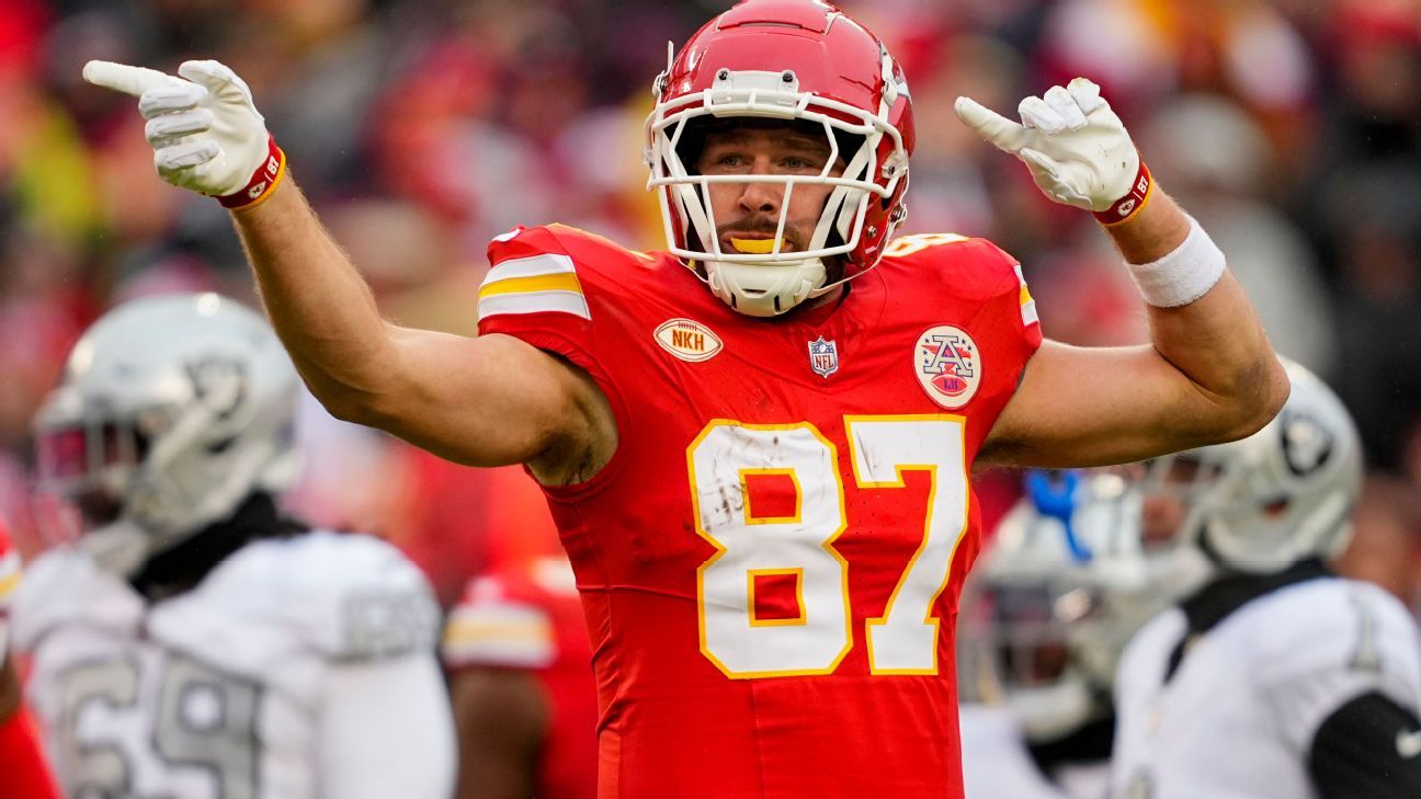Chiefs' Travis Kelce says he will play until 'wheels fall off' - ESPN