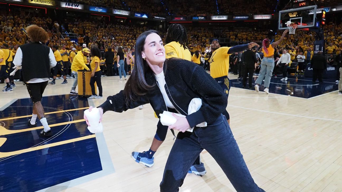 Caitlin Clark sparks Indiana Fever fever with Pacers crowd before Game 3