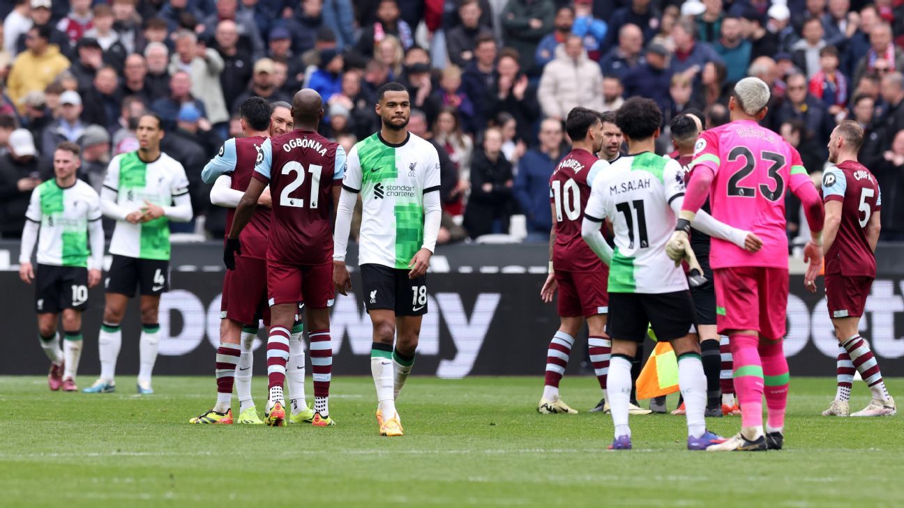 Liverpool did not go beyond a draw against West Ham and begins to say goodbye to the Premier title