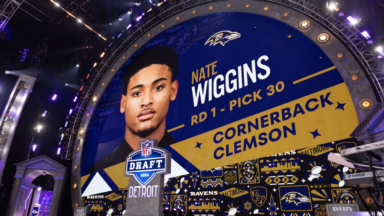 Why the Ravens were stunned (and thrilled) to draft Nate Wiggins - ESPN