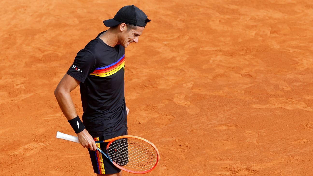 Federico Coria se retiró del Challenger de Cagliari por lesión - ESPN, image size:1296x729