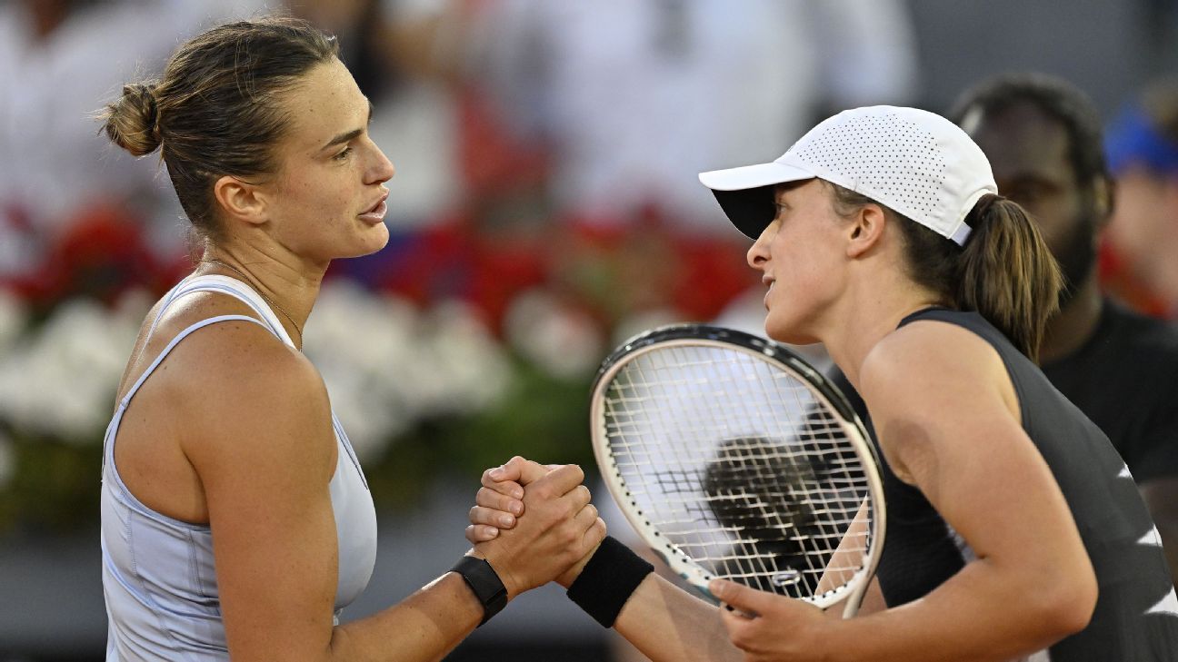 The best moments of the final between Iga Swiatek and Aryna Sabalenka at the Madrid Open