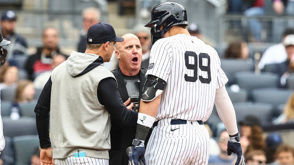 Yankees slugger Aaron Judge ejected for first time in career - ESPN