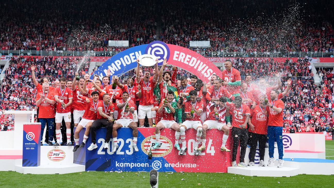 PSV besiegte Sparta Rotterdam und wurde Eredivise-Meister