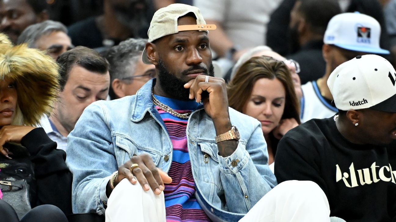 LeBron attends Celtics-Cavs Game 4 in Cleveland