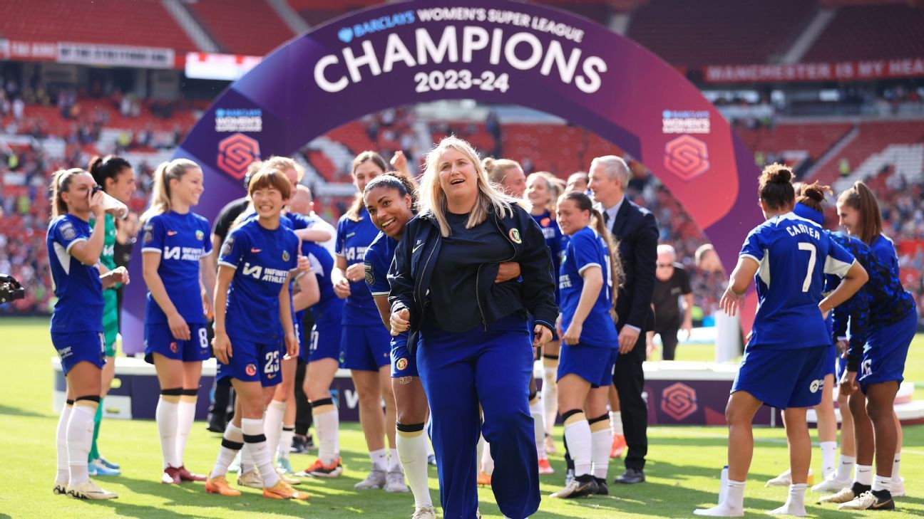 Chelsea hand Hayes the perfect send-off with rout to seal WSL title